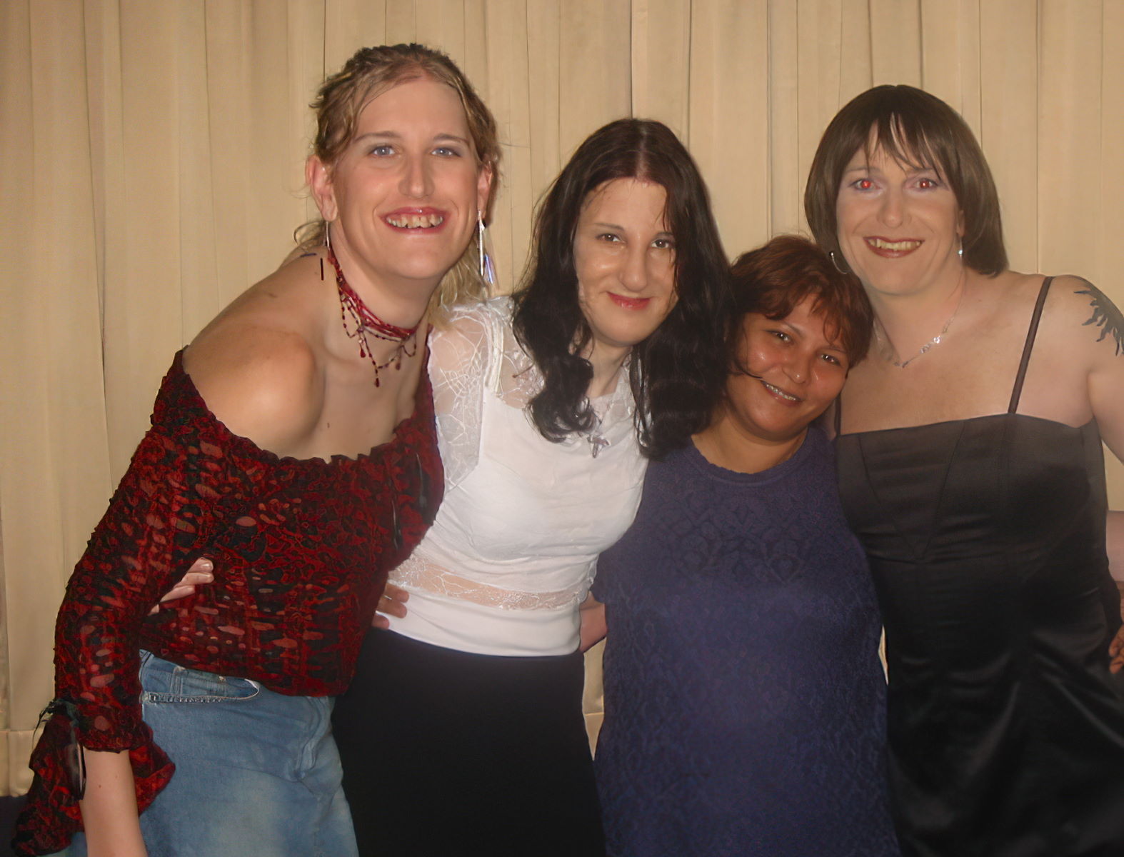 Helen, Lin, Lisa-Marie and I at the party.