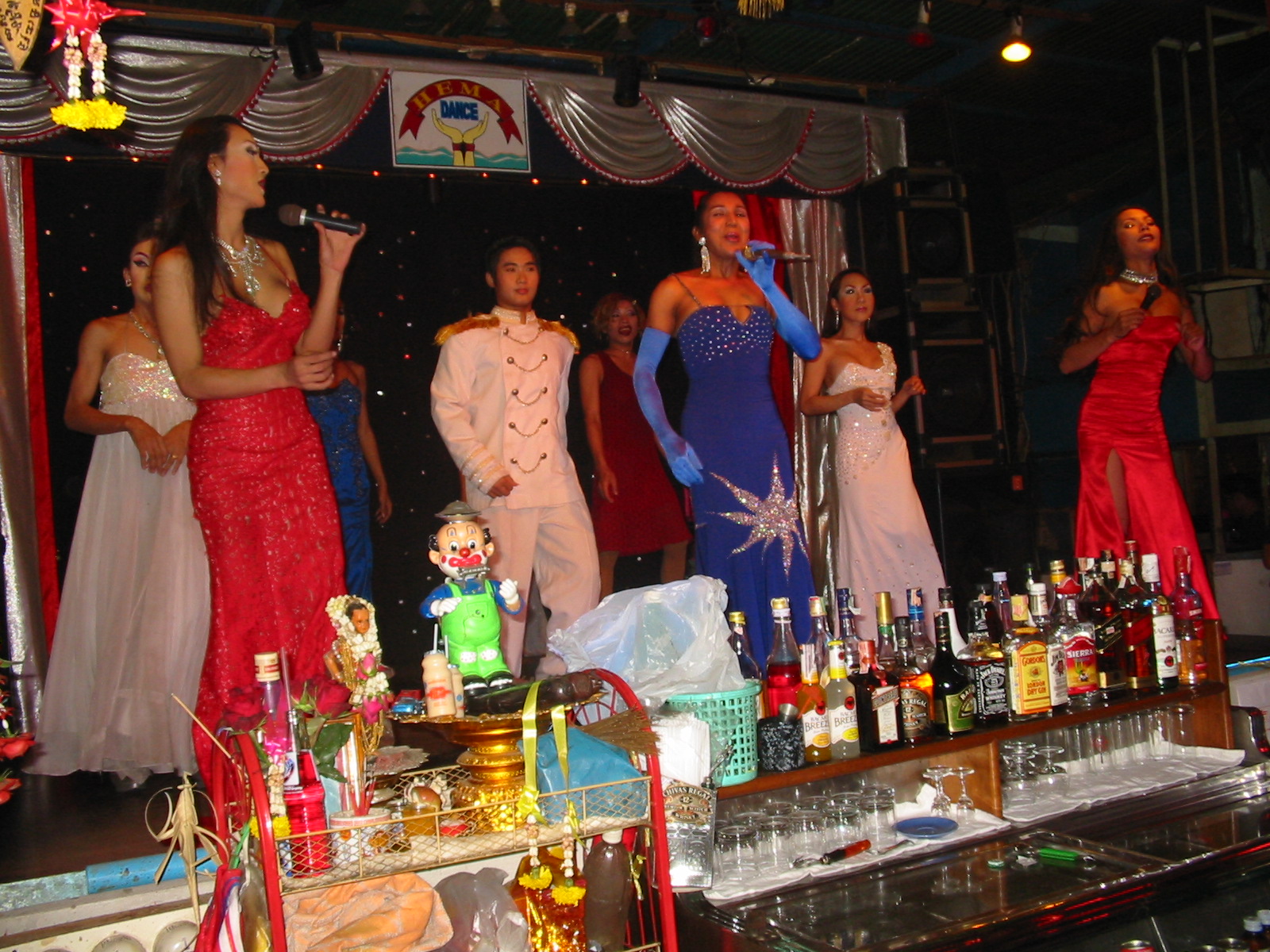 The cabaret at the bar in Pattaya